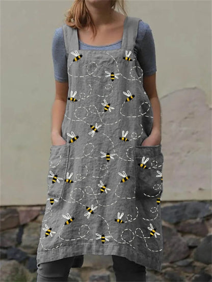 BEE - BRODERAT UTILITY FÖRKLÄDE