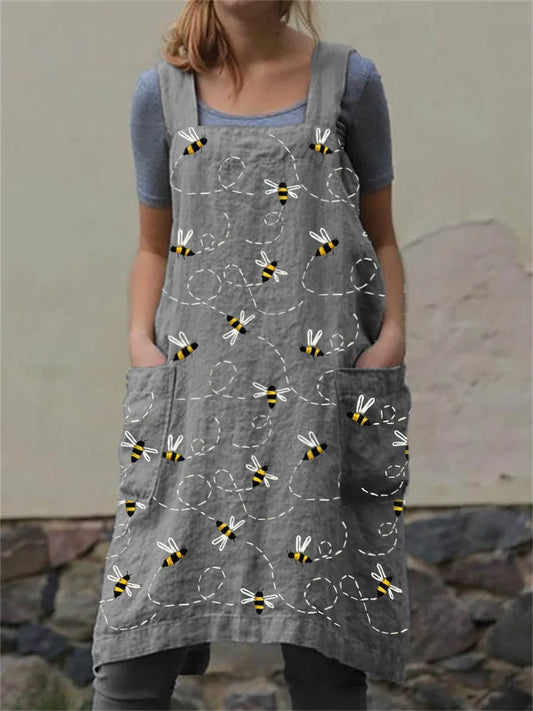 BEE - BRODERAT UTILITY FÖRKLÄDE